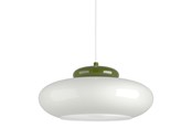 Lampor - EGLO BERARDELLI PENDEL Ø:320 GRÖN/VIT - 903003