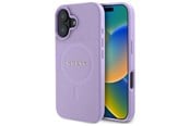 Mobile - Covers & Cases - GUESS Saffiano MagSafe iPhone 16 Case - Purple - 3666339346263
