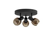 Lampor - EGLO CASTELLAZO RONDEL Ø:250 3L E14 SVART/KOPPAR - 902465