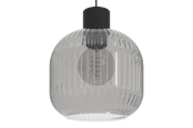 Lampor - EGLO DASMINA PENDELLAMPA Ø:200 E27 SVART/SVART-TRANSP. - 903155