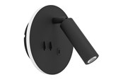 Lampor - EGLO FANZAROTTA 1 SPOT RUND Ø:145 M/BRYTARE + USB-C SVART - 902162