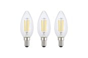 Glödlampor - EGLO LED-glödlampa E14 C35 KLAR 2700K 470LM 3 ST E14 - 117611
