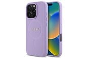 Mobile - Covers & Cases - GUESS Saffiano MagSafe case for iPhone 16 Pro - purple - 3666339346287
