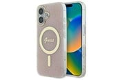 Mobile - Covers & Cases - GUESS IML 4G MagSafe iPhone 16 Plus Case - Pink - 3666339342050