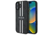 Mobile - Covers & Cases - GUESS 4G Printed Stripes MagSafe case for iPhone 16 - black - 3666339342081