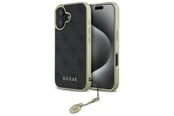 Mobile - Covers & Cases - GUESS 4G Charms Collection case for iPhone 16 Plus - black - 3666339345976