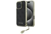 Mobile - Covers & Cases - GUESS 4G Charms Collection case for iPhone 16 Pro Max - black - 3666339345990