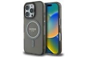 Mobile - Covers & Cases - GUESS IML Glitter Circle MagSafe case for iPhone 16 Pro - black - 3666339307424