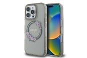 Mobile - Covers & Cases - GUESS GUHMP16XHFWFCK iPhone 16 Pro Max 6.9" black/black hardcase IML Flowers Wreath MagSafe - 3666339346379