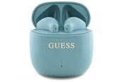 Hörlurar / Headset - GUESS Bluetooth headphones GUTWSJ14ESGQ TWS + docking station turquoise/turquoise Printed Classic Logo - 3666339345228