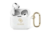 Andra mobiltillbehör - GUESS GUA3UCG4GT AirPods 3 cover Transparent Glitter Collection - 3666339009922
