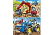 Pusselspel - Larsen Puzzles Tractors and Excavators Puzzle – 15 pieces Midi (28.5 cm x 18.3 cm) 2 assorted designs 2D Pussel - U19