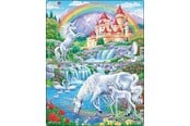 Pusselspel - Larsen Puzzles Unicorns Jigsaw Puzzle – 15 pieces Midi (28.5 cm x 18.3 cm) 2 assorted designs 2D Pussel - U20