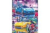 Pusselspel - Larsen Puzzles "Elegant Sports Cars in the City" Jigsaw Puzzle – 30 pieces Midi (28.5 x 18.3 cm) 2 assorted designs 2D Pussel - U21