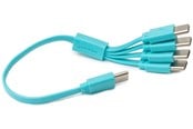 USB-kabel - paleblue Pale Blue Cable USB-C to USB-C 4 charging ports 1 - PB-USBC-4C