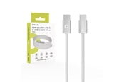 USB-kabel - Mobile Origin CB11 60W UltraSlim USB-C to USB-C Cable 1m - White - MO-USC-CB11-WHT