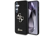 Mobile - Covers & Cases - GUESS Fixed Glitter Big 4G Metal Logo case for Samsung Galaxy S25 black - 3666339449421