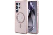 Mobile - Covers & Cases - GUESS Glitter Circle Classic Logo MagSafe case for Samsung Galaxy S25 Ultra - pink - 3666339449780