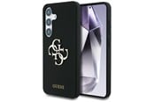 Mobile - Covers & Cases - GUESS Silicone Big 4G Logo Bottom Script case for Samsung Galaxy S25 - black - 3666339449360