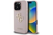 Mobile - Covers & Cases - GUESS Grained Big 4G Logo Small Classic Logo Case for iPhone 16 Pro - Pink - 3666339424848