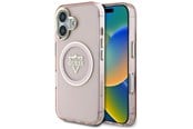 Mobile - Covers & Cases - GUESS IML Metal Mountain Logo MagSafe iPhone 16 Case - Pink - 3666339434113