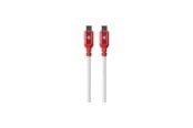USB-kabel - SKross Link Cable 150cm 100W USB-C to USB-C Braided cable - White - 21405