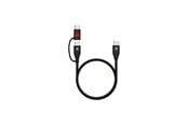 USB-kabel - SKross Link DataBlock Pro USB-C Braided Cable 100W 150cm - Black - 21412