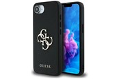 Mobile - Covers & Cases - GUESS PU Grained 4G Metal Logo case for iPhone 16e - black - 3666339453275