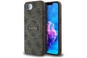 Mobile - Covers & Cases - GUESS 4G Ring Classic Logo MagSafe iPhone 16e Case - Brown - 3666339453596