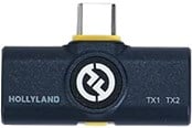 Mikrofoner - Hollyland LARK M2 USB-C Receiver - Shine Charcoal - HL-6301-RX-USBC