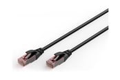 Nätverkskabel - DIGITUS patch cable - 3 m - black - Svart - DK-1617-030-OD-10