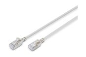 Nätverkskabel - DIGITUS patch cable - 1.5 m - grey - Grå - DK-1632-A-015S-10