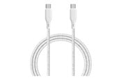 USB-kabel - ESSENTIALS by UPSTRÖM 100W USB-C to USB-C Cable 2.5m - White - CC250-100W-E