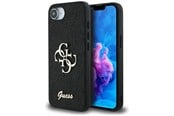 Mobile - Covers & Cases - GUESS Fixed Glitter Big 4G case for iPhone 16e - black - 3666339453435