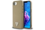 Mobile - Covers & Cases - GUESS Grained Triangle MagSafe case for iPhone 16e - brown - 3666339453404
