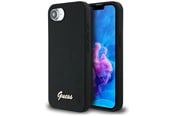 Mobile - Covers & Cases - GUESS Silicone Script Metal Logo MagSafe iPhone 16e Case - Black - 3666339454074