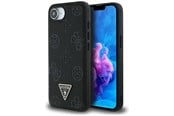 Mobile - Covers & Cases - GUESS Grained Hot Stamp Peony Triangle Logo MagSafe Case for iPhone 16e - Black - 3666339453312