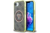 Mobile - Covers & Cases - GUESS IML Metal Glitter 4G Circle Triangle MagSafe case for iPhone 16e - brown - 3666339454104