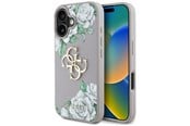 Mobile - Covers & Cases - GUESS Grained Roses Big 4G Logo iPhone 16 Case - Purple - 3666339427221