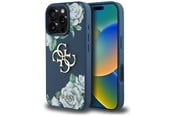 Mobile - Covers & Cases - GUESS Grained Roses Big 4G logo case for iPhone 16 Pro Max - blue - 3666339427405