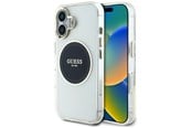 Mobile - Covers & Cases - GUESS IML Metal Colored Circle Classic Logo MagSafe case for iPhone 16 - black - 3666339428426