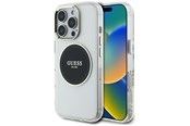 Mobile - Covers & Cases - GUESS IML Metal Colored Circle Classic Logo MagSafe case for iPhone 16 Pro - black - 3666339428440