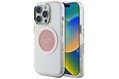 Mobile - Covers & Cases - GUESS IML Metal Colored Circle Classic Logo MagSafe case for iPhone 16 Pro Max - pink - 3666339428600