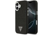 Mobile - Covers & Cases - GUESS Glitter Triangle Logo MagSafe Case for iPhone 17 - Black - 3666339516796