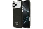 Mobile - Covers & Cases - GUESS Glitter Triangle Logo MagSafe Case for iPhone 17 Pro Max - Black - 3666339516826