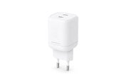 Mobile - Adapters & Chargers - ESSENTIALS by UPSTRÖM 100W Dual Port USB-C GaN Charger | 2 Ports - White - GC1001-E