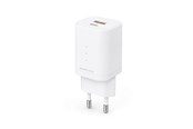 Mobile - Adapters & Chargers - ESSENTIALS by UPSTRÖM 45W Dual Port GaN Charger - USB-C & USB-A | 2 Ports - White - GC451-E