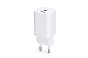 Mobile - Adapters & Chargers - ESSENTIALS by UPSTRÖM 65W Dual Port USB-C GaN Charger | 2 Ports - White - GC651-E