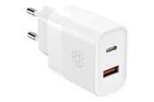 Mobile - Adapters & Chargers - ESSENTIALS by UPSTRÖM 30W Dual Port USB Charger USB-C & USB-A | 2 Ports - White - UA300-E