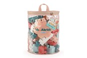 Babyleksaker - Ecoiffier 60 pcs bricks pink bag - BB Abrick - 7933